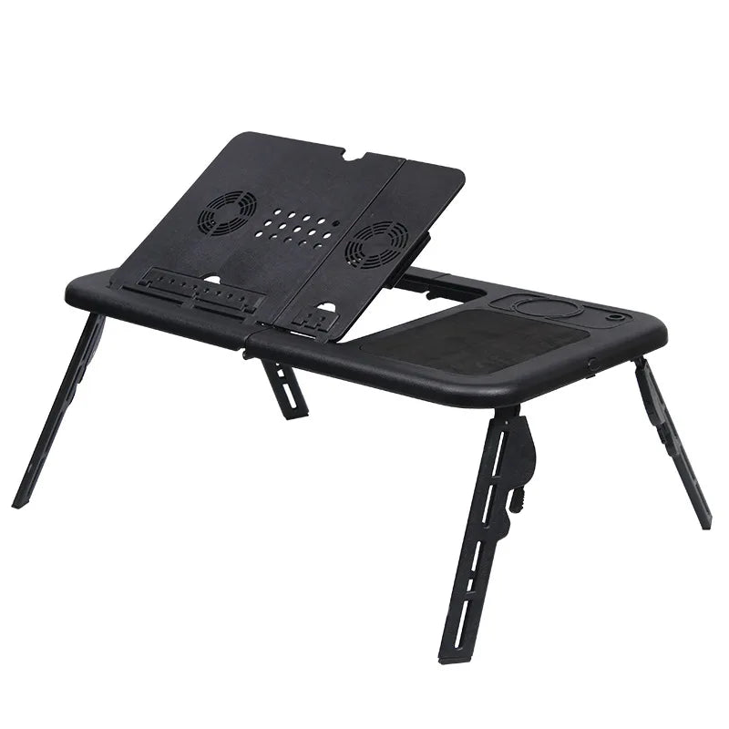 Laptop Desk Multifunctional Notebook Computer Table Stand-Type Folding Computer Table USB Cooling Bed Notebook Computer Stand