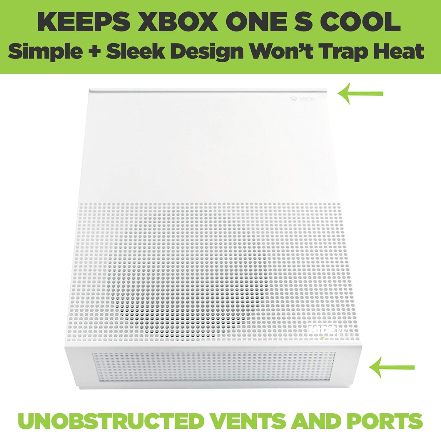 X1S Xbox One S Wall Mount, White Steel Mount for Xbox One S, Safely Store Your Xbox One S on Wall near or behind TV