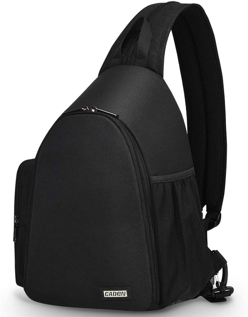 Camera Bag Sling Backpack, Camera Case Backpack with Tripod Holder for DSLR/SLR Mirrorless Cameras (Canon Nikon Sony Pentax) Black